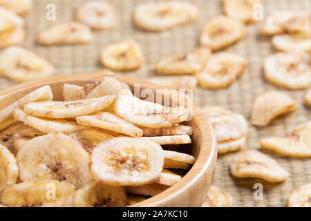Banane, sono un ottimo comfort food e snack alimentare Foto Stock