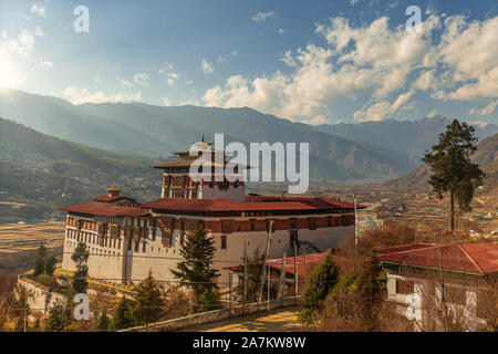 Paro Rinpung Dzong in Paro, - Bhoutan Foto Stock