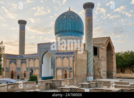 Amir-Timur-mausoleo Gur-Emir o mausoleo di Tamerlano, Samarcanda, Uzbekistan in Asia centrale Foto Stock