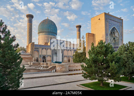 Amir-Timur-mausoleo Gur-Emir o mausoleo di Tamerlano, Samarcanda, Uzbekistan in Asia centrale Foto Stock