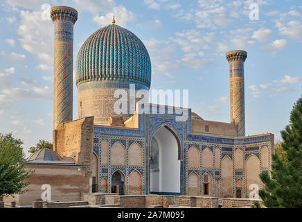 Amir-Timur-mausoleo Gur-Emir o mausoleo di Tamerlano, Samarcanda, Uzbekistan in Asia centrale Foto Stock