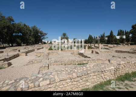 Rovine romane nel parco del Museo Archeologico a El Jem o El Djem,Tunisia Foto Stock