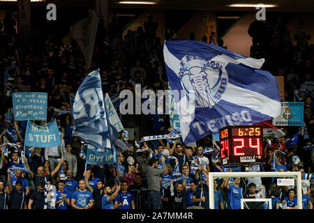 Treviso, Italia, 03 Nov 2019, ventole di treviso durante De Longhi Treviso Basket vs il Prosciutto di Carpegna Basket Pesaro - basket italiana una serie campionato - Credito: LPS/Ettore Grifoni/Alamy Live News Foto Stock