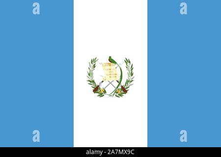 Guatemala vettore di flag simbolo nazionale illustrazione. Gli sfondi sfondo, banner, adesivo etc. Illustrazione Vettoriale