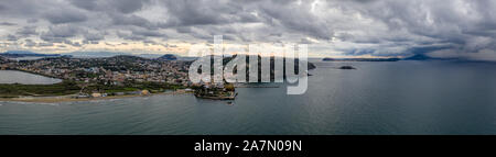 Vista Aerea, Miseno, santo Stefano, Procida, Ischia | Pioggia Foto Stock