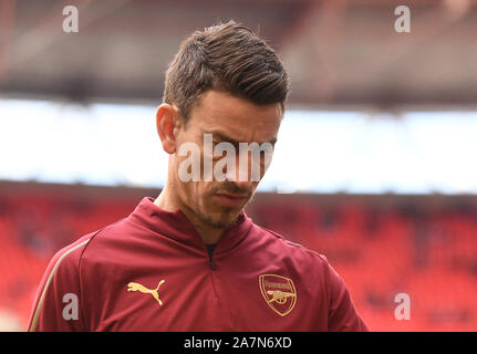 Londra, Inghilterra - 2 Marzo 2019: nella foto durante il 2018/19 Premier League tra Tottenham Hotspur e Arsenal FC presso lo Stadio di Wembley. Foto Stock