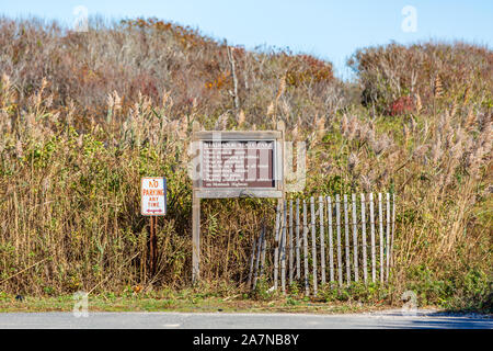 Stato Shadmoor Park accedi Montauk, NY Foto Stock