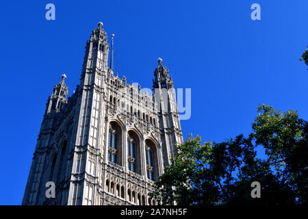 Torre di Victoria Palace of Westminster Foto Stock