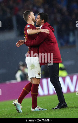 Durante il campionato italiano di Serie A partita di calcio tra la Roma e SSC Napoli il 2 novembre 2019 presso lo Stadio Olimpico di Roma, Italia - (foto di Federico Proietti/ESPA-immagini) Foto Stock