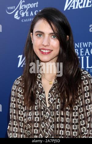 Newport Coast, CA. 3 Novembre, 2019. Margaret Qualley presso gli arrivi per Newport Beach Film Festival cadono onori, il resort al Pelican Hill, Newport Coast, CA 3 novembre 2019. Credito: Priscilla concedere/Everett raccolta/Alamy Live News Foto Stock