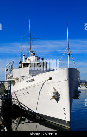 USS Potomac, le conserve di Yacht presidenziale di Franklin D Roosevelt, Jack London Square di Oakland, California, Stati Uniti d'America Foto Stock