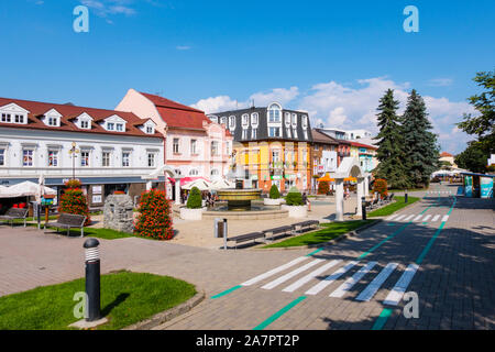 Namestie svateho Egidia, Poprad, Slovacchia Foto Stock