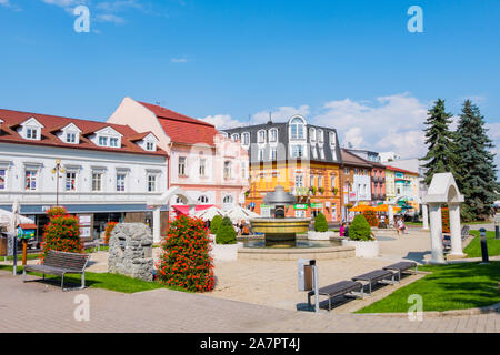 Namestie svateho Egidia, Poprad, Slovacchia Foto Stock