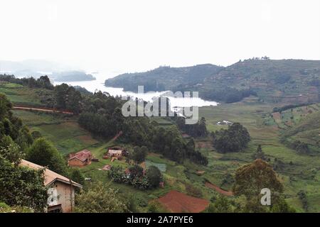 Lago Buyonyi paesaggio fotografico Foto Stock