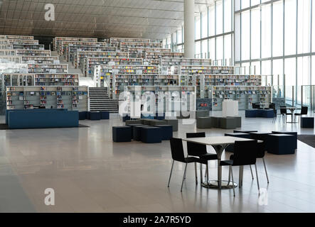 La Biblioteca Nazionale nella città di istruzione, Doha, Qatar Foto Stock