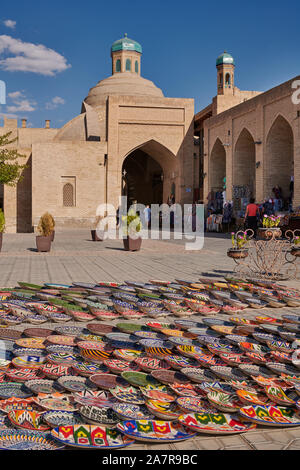 Toki Sarrafon, antica Cupola di Trading a Bukhara, Uzbekistan in Asia centrale Foto Stock