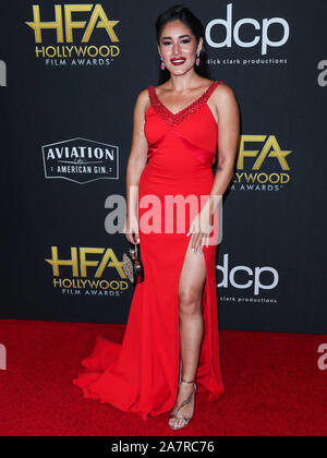 Beverly Hills, Stati Uniti. 03 Nov, 2019.Q'orianka Kilcher arriva alla XXIII edizione Hollywood Film Awards tenutosi presso il Beverly Hilton Hotel il 3 novembre 2019 a Beverly Hills Los Angeles, California, Stati Uniti. (Foto di Xavier COLLIN/Image Press Agency) Foto Stock