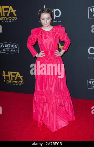 Beverly Hills, Ca. 3 Novembre, 2019. Kaitlyn Dever al 2019 Hollywood Film Awards presso il Beverly Hilton di Beverly Hills, la California il 3 novembre 2019. Credito: Tony Forte/media/punzone Alamy Live News Foto Stock