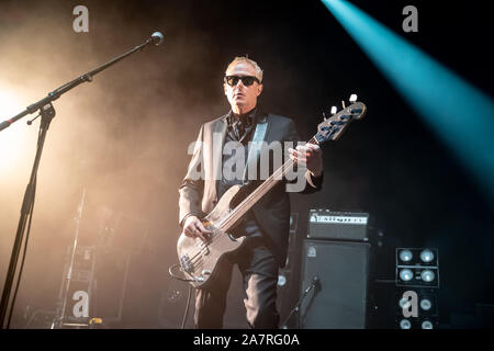 Los Angeles, Ca. 3 Novembre, 2019. David J del Bauhaus all'Hollywood Palladium di Los Angeles, la California il 3 novembre 2019. Credito: Steve Rose/media/punzone Alamy Live News Foto Stock