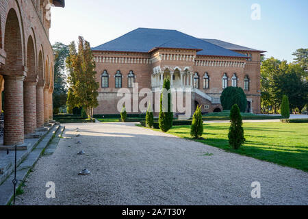 Immagine architettonica del palazzo Mogosoaia vicino alla città di Bucarest, Romania , parte di Mogosoaia complesso architettonico. Foto Stock