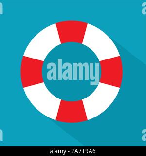 Marine icona salvagente- illustrazione vettoriale Illustrazione Vettoriale
