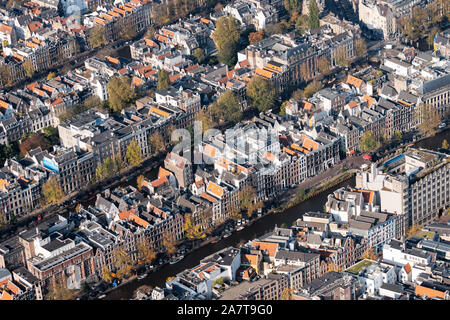 Antenna di Amsterdam città interna Foto Stock