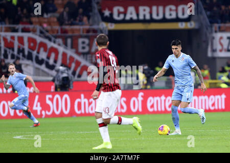 Milano, Italia. 03Th Novembre 2019. Campionato italiano A. Ac Milan vs SS Lazio. Joaquin Correa della SS Lazio. Foto Stock
