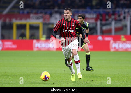 Milano, Italia. 03Th novembre2019. Campionato italiano A. Ac Milan vs SS Lazio. Rade Krunic del Milan. Foto Stock