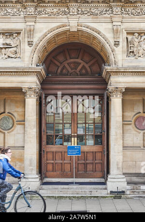 Ingresso per gli esami scuole, università di Oxford, Inghilterra. Foto Stock