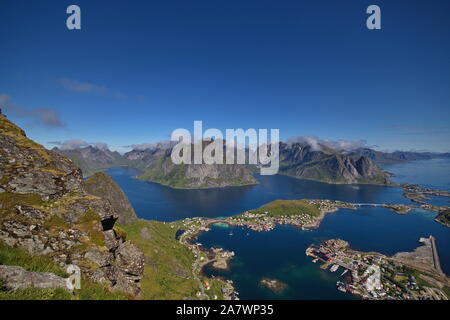 Reine, isole Lofoten in Norvegia Foto Stock
