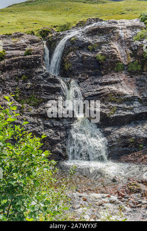 Glencoe cascata, Ballachulish, Scozia Foto Stock