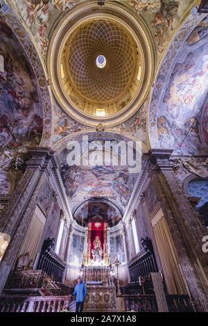 Chencel di Santa Maria dell'annuncio nella Cattedrale di Acireale città costiere e comune nella città metropolitana di Catania, Sicilia, Italia Foto Stock