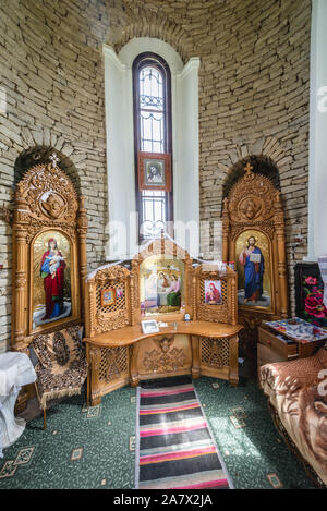 Cappella di Lumanarea Recunostintei - così chiamato Candela della Gratitudine o candela di ringraziamento o semplicemente candela monumento in città Soroca in Moldova Foto Stock