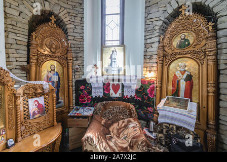 Cappella di Lumanarea Recunostintei - così chiamato Candela della Gratitudine o candela di ringraziamento o semplicemente candela monumento in città Soroca in Moldova Foto Stock