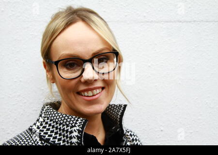 Michelle Dewberry nella città di Westminster il 4th novembre 2019. Pagina del portfolio Russell Moore. Foto Stock