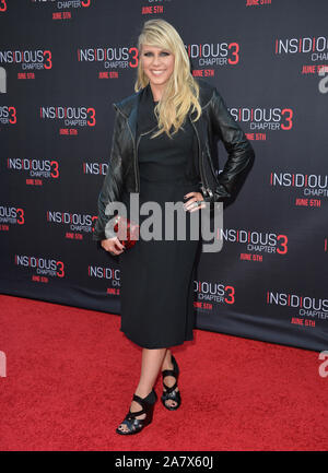 LOS ANGELES, CA - JUUNE 5, 2015: Jodie Sweetin presso la premiere mondiale di insidiose Capitolo 3 a TCL Chinese Theatre, Hollywood. © 2015 Paul Smith / Featureflash Foto Stock