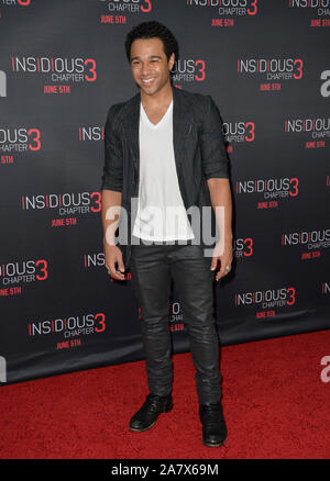 LOS ANGELES, CA - JUUNE 5, 2015: Corbin Bleu alla premiere mondiale di insidiose Capitolo 3 a TCL Chinese Theatre, Hollywood. © 2015 Paul Smith / Featureflash Foto Stock