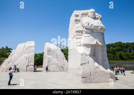 Il Martin Luther King Jr memorial in Washington, DC, Stati Uniti d'America. Foto Stock