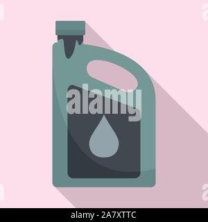 Olio motore usato icona del canister. Illustrazione piana di olio motore usato canister icona vettoriali per il web design Illustrazione Vettoriale