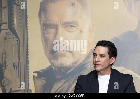 November 5, 2019, Tokyo, Giappone: American-Mexican attore Gabriel Luna partecipa a una conferenza stampa per il film Terminator: Dark sorte a Bellesalle Roppongi in Tokyo. Il film sarà rilasciato in Giappone il 8 novembre. (Credito Immagine: © Rodrigo Reyes Marin/ZUMA filo) Foto Stock