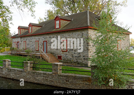 Il commercio di pellicce Museum presso il Lachine National Historic Site, Lachine, Montreal, Quebec, Canada Foto Stock