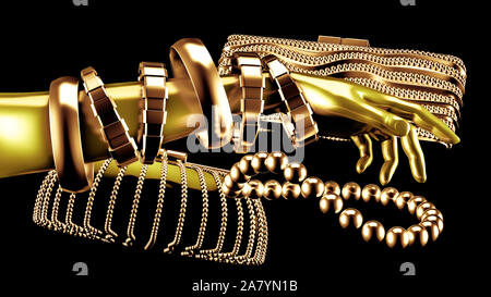 Accessori. 3d'Illustrazione 3D rendering Foto Stock