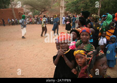 Paese Dogon : villaggio di Aouguine Foto Stock