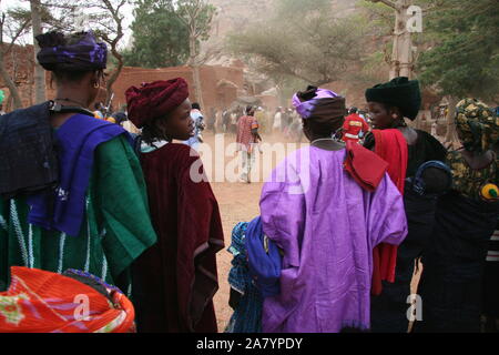 Paese Dogon : villaggio di Aouguine Foto Stock