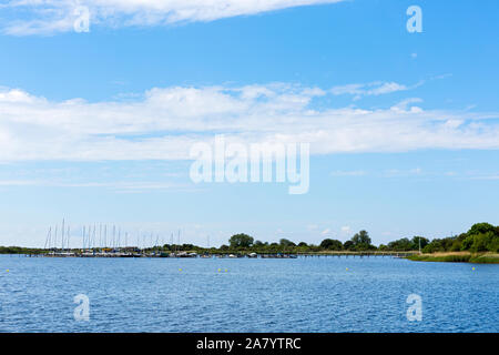 Rügen, Dranske, Wieker Bodden Foto Stock