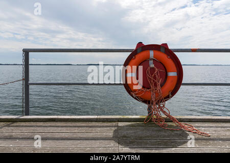 Rügen, Dranske, Wieker Bodden Foto Stock