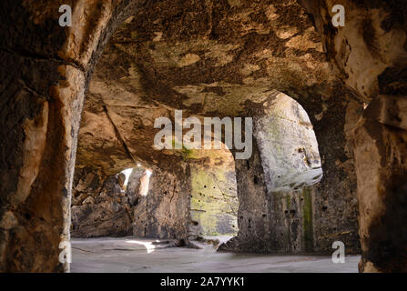 Regenstein Burgruine, Nordharz, Harz, Sachsen-Anhalt, Deutschland, Europa Foto Stock