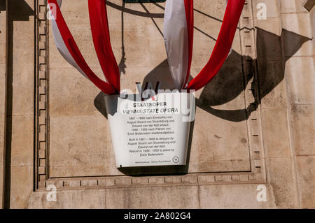 Vienna Opera house. Dettagli Foto Stock