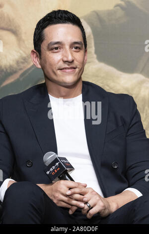 November 5, 2019, Tokyo, Giappone: American-Mexican attore Gabriel Luna partecipa a una conferenza stampa per il film Terminator: Dark sorte a Bellesalle Roppongi in Tokyo. Il film sarà rilasciato in Giappone il 8 novembre. (Credito Immagine: © Rodrigo Reyes Marin/ZUMA filo) Foto Stock