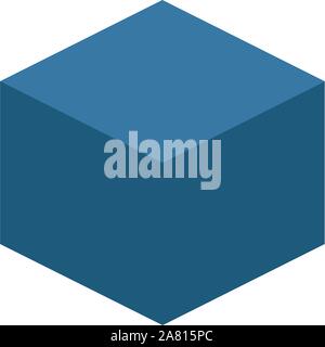 Icona di blocco. Semplice elemento da blockchain raccolta di icone. Creative icona blocco ui, ux, applicazioni software e infographics Illustrazione Vettoriale